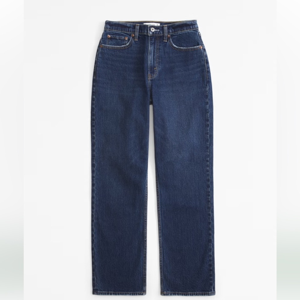 Abercrombie & Fitch High Rise Dark Blue Women's Jeans